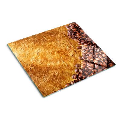 Snijplanken glas Koffie- en leerpatroon
