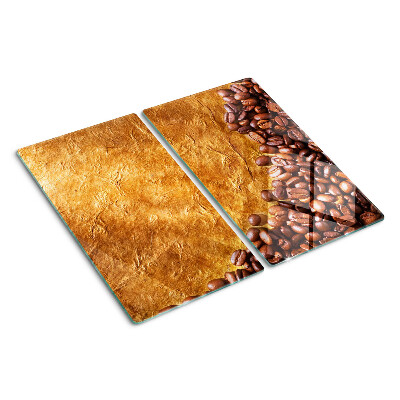 Snijplanken glas Koffie- en leerpatroon