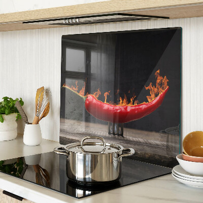 Glazen snijplanken Vuur en chilipeper