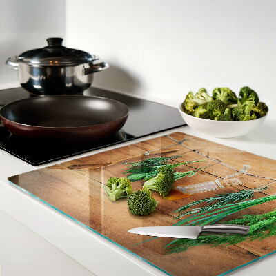 Snijplanken glas Kruiden in de keuken