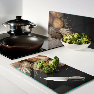 Snijplanken glas Brood en granen