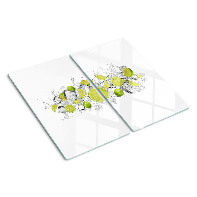 Snijplanken glas Citroenen en ijs