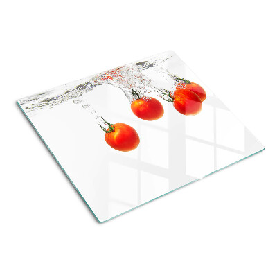 Snijplanken glas Tomaten in water