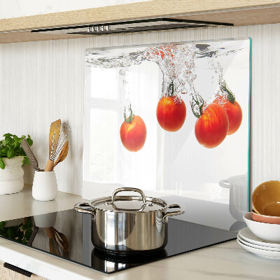 Snijplanken glas Tomaten in water