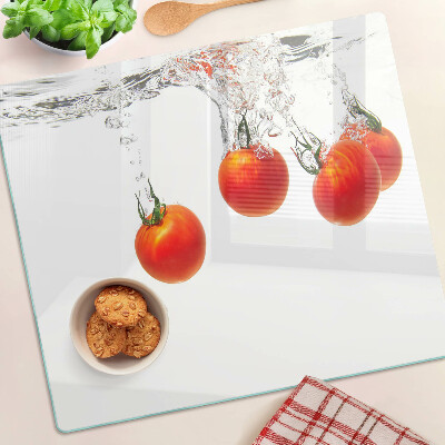 Snijplanken glas Tomaten in water