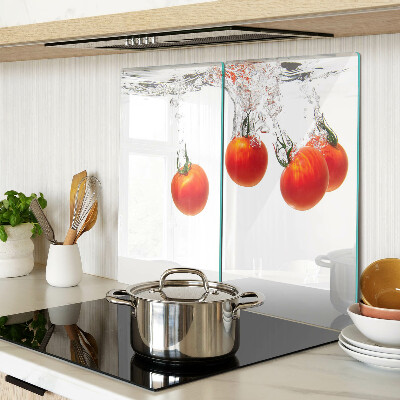 Snijplanken glas Tomaten in water