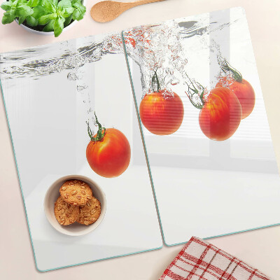 Snijplanken glas Tomaten in water