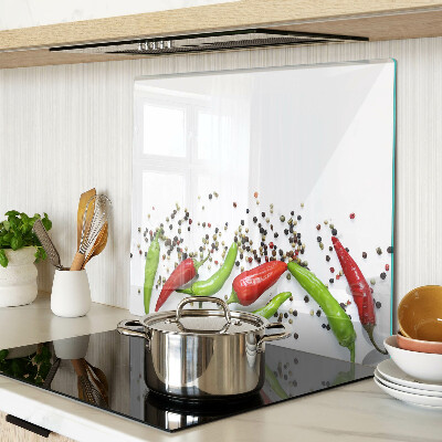 Glazen snijplanken Paprika en peper