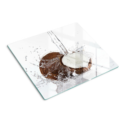 Snijplanken glas Kokosnoot met water en spray