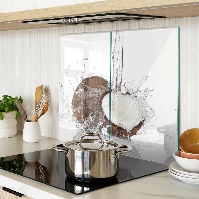 Snijplanken glas Kokosnoot met water en spray