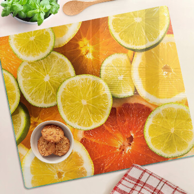 Snijplanken glas Citrus en citrusvruchten