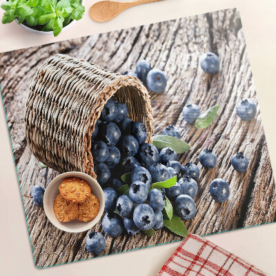 Snijplanken glas Bessen in een mandje