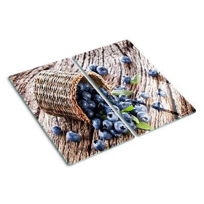 Snijplanken glas Bessen in een mandje