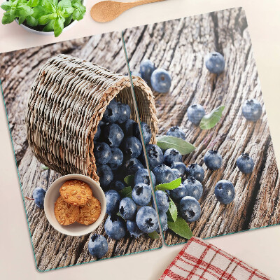 Snijplanken glas Bessen in een mandje