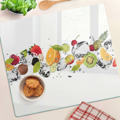 Glazen snijplanken Fruit met ijs