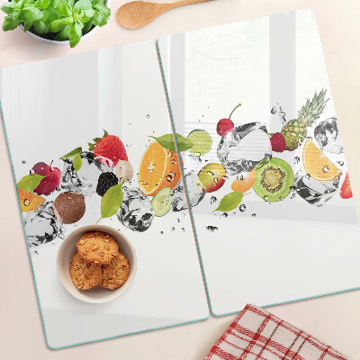 Glazen snijplanken Fruit met ijs
