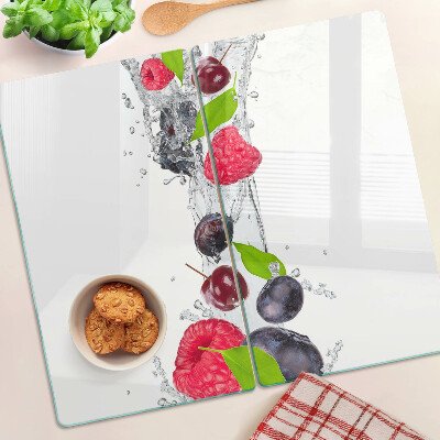 Snijplanken glas Fruit in water