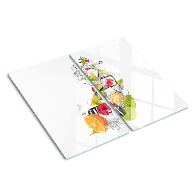 Snijplanken glas Fruit in water