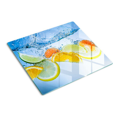 Glazen snijplanken Citrusvruchten in water