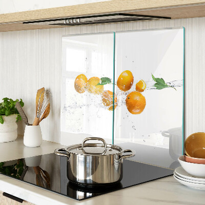 Glazen snijplanken Citrus met water