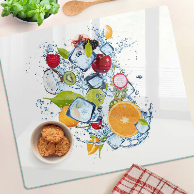 Snijplanken glas Fruit en ijs