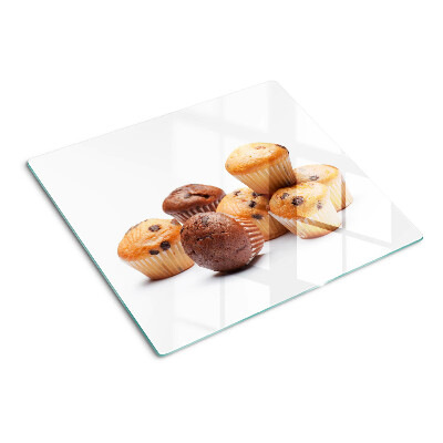 Glazen snijplanken Chocolade- en vanillemuffins