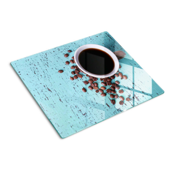 Snijplanken glas Koffie en koffiebonen