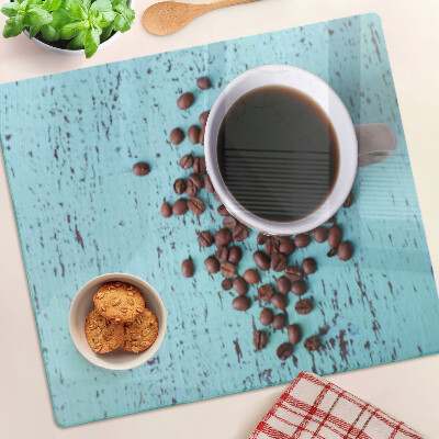 Snijplanken glas Koffie en koffiebonen
