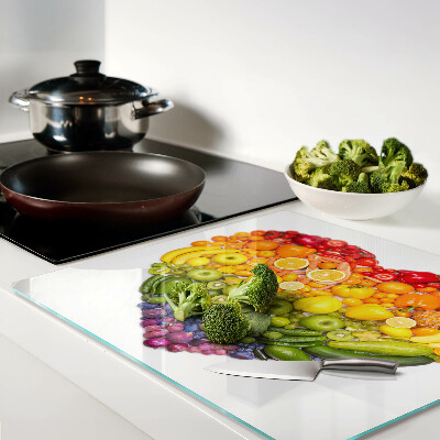 Snijplanken glas Regenboogfruithart