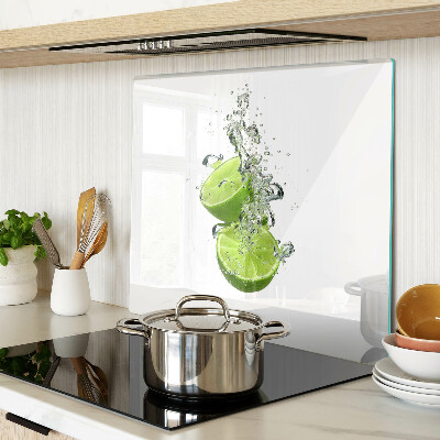Snijplanken glas Citroenen in bubbelwater