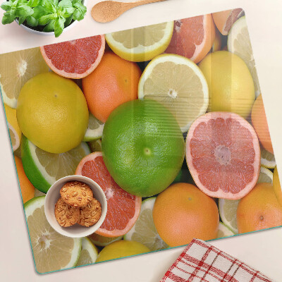 Snijplanken glas Citrusvruchten in kleuren