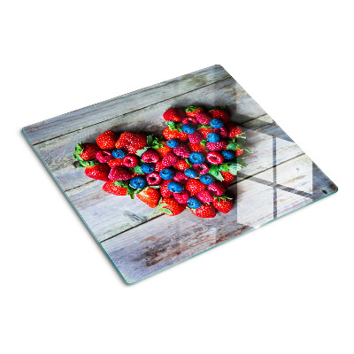 Snijplanken glas Hart van bosvruchten