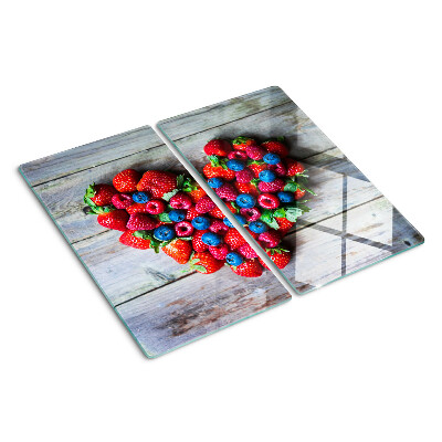Snijplanken glas Hart van bosvruchten