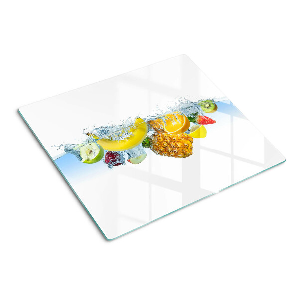 Snijplanken glas Fruit in water