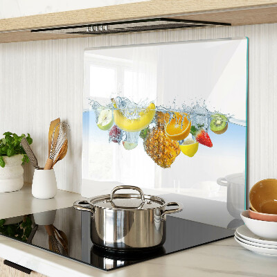 Snijplanken glas Fruit in water