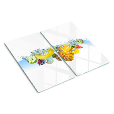 Snijplanken glas Fruit in water