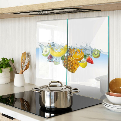 Snijplanken glas Fruit in water