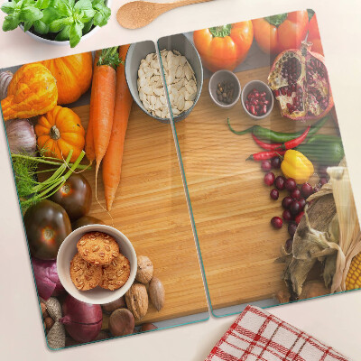 Snijplanken glas Groente- en fruitthema