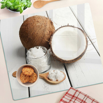 Snijplanken glas Kokosnoot en zijn producten