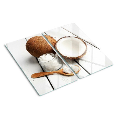 Snijplanken glas Kokosnoot en zijn producten