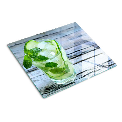 Glazen snijplanken Verfrissende cocktail met munt