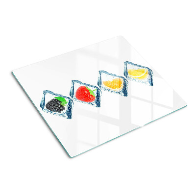 Glazen snijplanken Fruit in ijs
