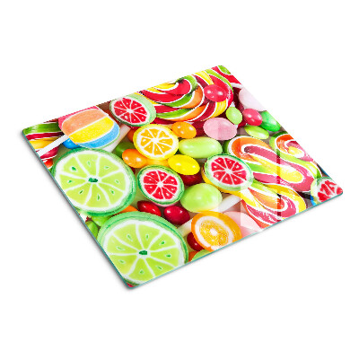 Snijplanken glas Zoete snoepjes en fruit