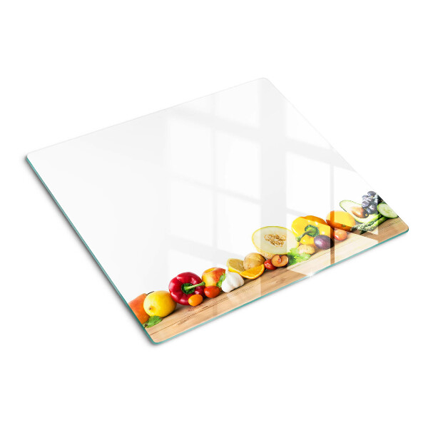 Glazen snijplanken Fruit op een plank