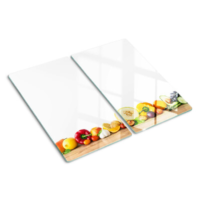 Glazen snijplanken Fruit op een plank