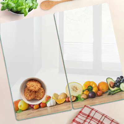 Glazen snijplanken Fruit op een plank