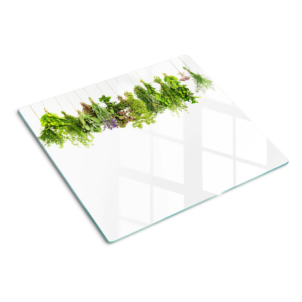 Snijplanken glas Kruiden in hangpotten