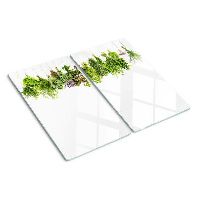 Snijplanken glas Kruiden in hangpotten