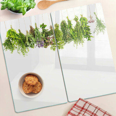 Snijplanken glas Kruiden in hangpotten