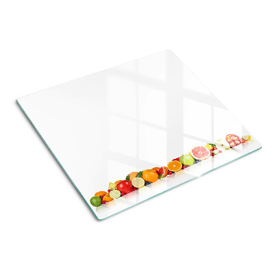 Glazen snijplanken Citrusvruchten in pastelkleuren